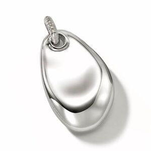 JOHN HARDY Pebble Pendant in Sterling Silver with Diamonds NWOT